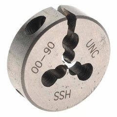 Gyros Precision Tools - #00-90 UNS High Speed Steel Round Adjustable Die - Benchmark Tooling