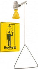 Bradley - Plumbed Drench Showers Mount: Vertical Shower Head Material: Plastic - Benchmark Tooling