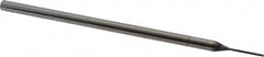 Niagara Cutter - 1/32", 4 Flute, Single End, Solid Carbide, 0.005" Corner Radius End Mill - 3" OAL, 30° Helix, Right Hand Flute, 3/32" LOC, Right Hand Cut, 3/8" Extended Reach - Benchmark Tooling