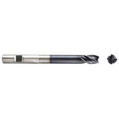 Niagara Cutter - 7/16" Diam 4 Flute Solid Carbide 0.02" Corner Radius End Mill - Benchmark Tooling