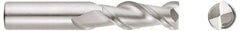 Niagara Cutter - 5/8", 3-3/4" LOC, 5/8" Shank Diam, 6" OAL, 2 Flute, Solid Carbide Square End Mill - Single End, TiCN Finish, Spiral Flute, 45° Helix, Centercutting, Right Hand Cut, Right Hand Flute, Series A245 - Benchmark Tooling