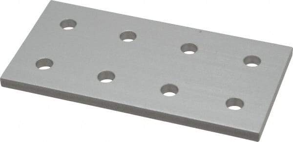80/20 Inc. - 2" Wide, 4" High, Open Shelving 8 Hole Joining Strip - Aluminum, Use with Series 10 & Bolt Kit 3321 - Benchmark Tooling