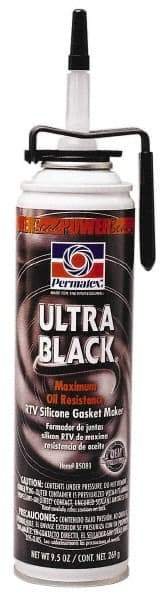 Permatex - 9-1/2 oz Oil Resistant Gasket Maker - -65 to 550°F, Black, Comes in PowerBead Aerosol Can - Benchmark Tooling