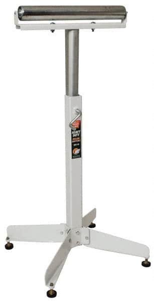 HTC - 16 Inch Long x 43 Inch High Heavy Duty Roller Support - 350 Lbs. Limit, with 1 and 2 Inch Wide Rollers - Benchmark Tooling