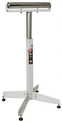 HTC - 16 Inch Long x 43 Inch High Heavy Duty Roller Support - 350 Lbs. Limit, with 1 and 2 Inch Wide Rollers - Benchmark Tooling