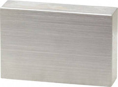 Mitutoyo - 0.9" Rectangular Steel Gage Block - Accuracy Grade 0, Includes Certificate of Inspection - Benchmark Tooling