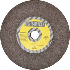 Tru-Maxx - 46 Grit Aluminum Oxide Bench & Pedestal Grinding Wheel - 10" Diam x 1-1/4" Hole x 1" Thick, 3250 Max RPM, P Hardness, Coarse Grade , Vitrified Bond - Benchmark Tooling