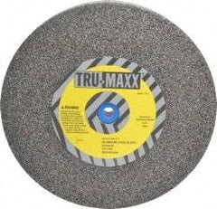 Tru-Maxx - 36 Grit Aluminum Oxide Bench & Pedestal Grinding Wheel - 10" Diam x 1" Hole x 1-1/2" Thick, 3250 Max RPM, P Hardness, Very Coarse Grade , Vitrified Bond - Benchmark Tooling