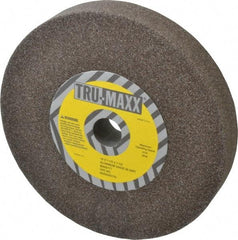 Tru-Maxx - 46 Grit Aluminum Oxide Bench & Pedestal Grinding Wheel - 10" Diam x 1-1/4" Hole x 1-1/2" Thick, 3250 Max RPM, P Hardness, Coarse Grade , Vitrified Bond - Benchmark Tooling