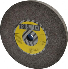 Tru-Maxx - 46 Grit Aluminum Oxide Bench & Pedestal Grinding Wheel - 12" Diam x 1-1/4" Hole x 1-1/2" Thick, 2705 Max RPM, P Hardness, Coarse Grade , Vitrified Bond - Benchmark Tooling