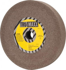 Tru-Maxx - 80 Grit Aluminum Oxide Bench & Pedestal Grinding Wheel - 12" Diam x 1-1/2" Hole x 2" Thick, 2705 Max RPM, P Hardness, Medium Grade , Vitrified Bond - Benchmark Tooling