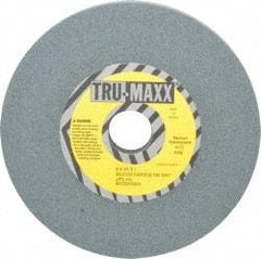Tru-Maxx - 120 Grit Silicon Carbide Bench & Pedestal Grinding Wheel - 6" Diam x 1" Hole x 1/2" Thick, 5410 Max RPM, K Hardness, Fine Grade , Vitrified Bond - Benchmark Tooling