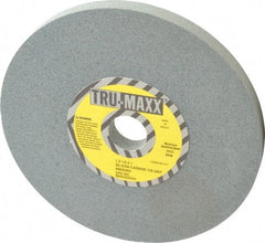 Tru-Maxx - 120 Grit Silicon Carbide Bench & Pedestal Grinding Wheel - 7" Diam x 1" Hole x 1/2" Thick, 3600 Max RPM, K Hardness, Fine Grade , Vitrified Bond - Benchmark Tooling
