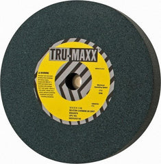 Tru-Maxx - 80 Grit Silicon Carbide Bench & Pedestal Grinding Wheel - 12" Diam x 1-1/4" Hole x 2" Thick, 2705 Max RPM, M Hardness, Medium Grade , Vitrified Bond - Benchmark Tooling