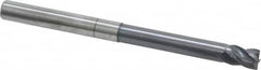 Accupro - 5/16", 4 Flute, Single End, Solid Carbide, Corner Chamfer End Mill - 4" OAL, Right Hand Flute, 7/16" LOC, Right Hand Cut, 2-1/8" Extended Reach - Benchmark Tooling