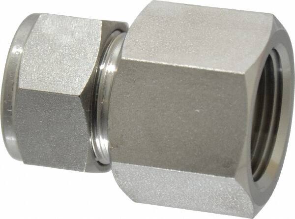 Ham-Let - 3/4" OD, Grade 316Stainless Steel Female Connector - Comp x FNPT Ends - Benchmark Tooling