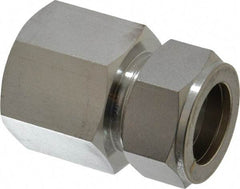 Ham-Let - 1" OD, Grade 316Stainless Steel Female Connector - Comp x FNPT Ends - Benchmark Tooling