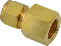 Ham-Let - 3/8" OD, Brass Female Connector - Comp x FNPT Ends - Benchmark Tooling