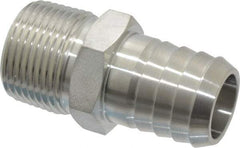Ham-Let - 3/4" Grade 316 Stainless Steel Pipe Hose Connector - Barb x MNPT End Connections, 6,800 psi - Benchmark Tooling