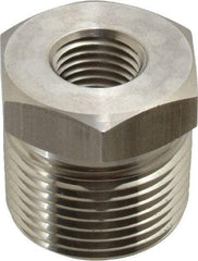 Ham-Let - 3/4 x 1/4" Grade 316 Stainless Steel Pipe Hex Bushing - MNPT x FNPT End Connections, 6,200 psi - Benchmark Tooling