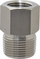 Ham-Let - 3/4 x 1/2" Grade 316 Stainless Steel Pipe Hex Bushing - MNPT x FNPT End Connections, 4,600 psi - Benchmark Tooling