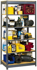 Edsal - 5 Shelf Starter Open Steel Shelving - 4,000 Lb Capacity, 48" Wide x 96" High x 24" Deep - Benchmark Tooling