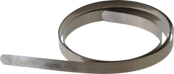 SPI - 0.03mm Thick x 25 Ft. Long x 1/2 Inch Wide, Feeler Stock Roll - High Carbon Steel - Benchmark Tooling