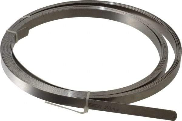 SPI - 0.8mm Thick x 25 Ft. Long x 1/2 Inch Wide, Feeler Stock Roll - High Carbon Steel - Benchmark Tooling