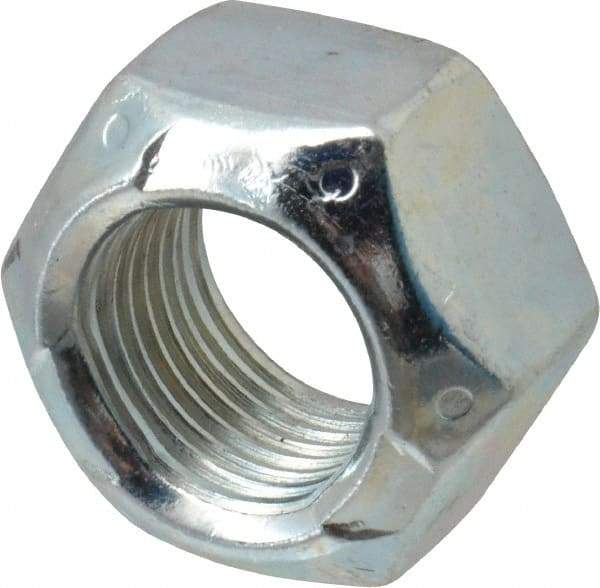 Value Collection - 5/8-18 UNF Grade C Hex Lock Nut with Distorted Thread - 15/16" Width Across Flats, Cadmium Clear-Plated Finish - Benchmark Tooling