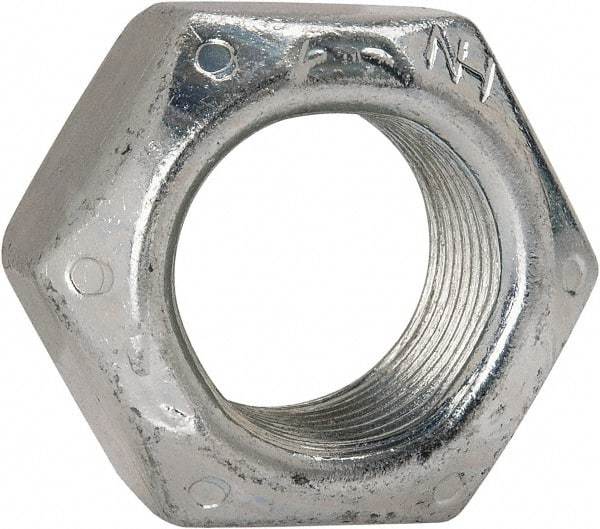 Value Collection - 3/4-16 UNF Grade C Hex Lock Nut with Distorted Thread - 1-1/8" Width Across Flats, Cadmium Clear-Plated Finish - Benchmark Tooling