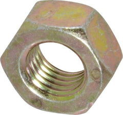 Value Collection - 5/16-24 UNF Steel Right Hand Hex Nut - 1/2" Across Flats, 17/64" High, Zinc Yellow Dichromate Finish - Benchmark Tooling