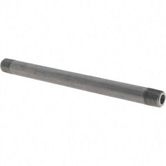 Made in USA - Schedule 80, 1/8" Diam x 5" Long Black Pipe Nipple - Threaded - Benchmark Tooling