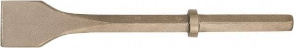 Ampco - 3" Head Width, 18" OAL, 1-1/8" Shank Diam, Chisel - Hex Drive, Hex Shank - Benchmark Tooling