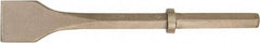 Ampco - 2-1/2" Head Width, 18" OAL, 3/4" Shank Diam, Chisel - Hex Drive, Hex Shank - Benchmark Tooling