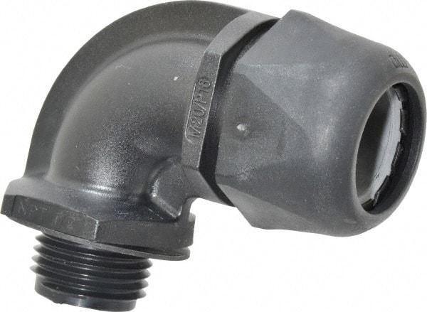 Murrplastik - 1/2" Trade, Nylon Compression Angled Liquidtight Conduit Connector - Noninsulated - Benchmark Tooling