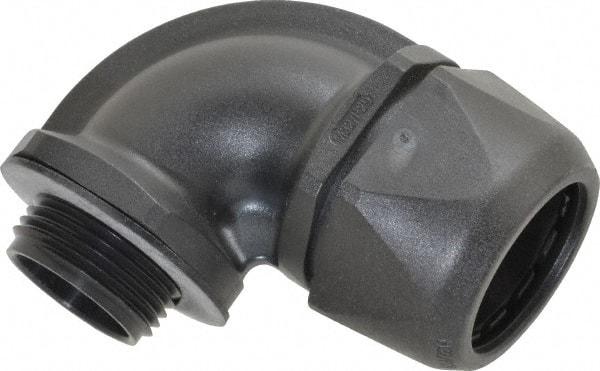 Murrplastik - 1" Trade, Nylon Compression Angled Liquidtight Conduit Connector - Noninsulated - Benchmark Tooling