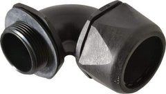 Murrplastik - 1-1/4" Trade, Nylon Compression Angled Liquidtight Conduit Connector - Noninsulated - Benchmark Tooling