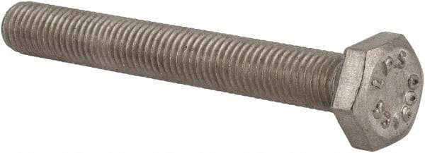 Value Collection - 1/4-28 UNF, 2" Length Under Head Hex Head Cap Screw - Fully Threaded, Grade 316 Stainless Steel, Uncoated, 7/16" Hex - Benchmark Tooling