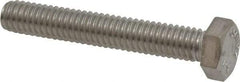 Value Collection - 5/16-18 UNC, 2" Length Under Head Hex Head Cap Screw - Fully Threaded, Grade 316 Stainless Steel, Uncoated, 1/2" Hex - Benchmark Tooling