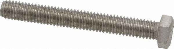 Value Collection - 3/8-16 UNC, 3" Length Under Head Hex Head Cap Screw - Fully Threaded, Grade 316 Stainless Steel, Uncoated, 9/16" Hex - Benchmark Tooling