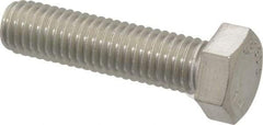 Value Collection - 1/2-13 UNC, 2" Length Under Head Hex Head Cap Screw - Fully Threaded, Grade 316 Stainless Steel, Uncoated, 3/4" Hex - Benchmark Tooling