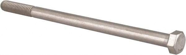 Value Collection - 3/8-16 UNC, 6-1/2" Length Under Head Hex Head Cap Screw - Partially Threaded, Grade 18-8 Stainless Steel, Uncoated, 9/16" Hex - Benchmark Tooling