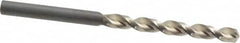 Guhring - #5 130° High Speed Steel Jobber Drill - Bright Finish, Right Hand Cut, Parabolic Flute, Straight Shank, 3-3/8" OAL, Standard Point - Benchmark Tooling