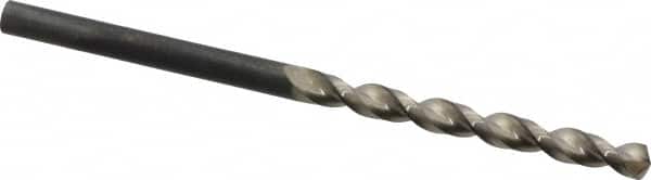 Guhring - #27 130° High Speed Steel Jobber Drill - Bright Finish, Right Hand Cut, Parabolic Flute, Straight Shank, 2-3/4" OAL, Standard Point - Benchmark Tooling