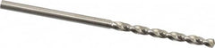 Guhring - #43 130° High Speed Steel Jobber Drill - Bright Finish, Right Hand Cut, Parabolic Flute, Straight Shank, 2-3/32" OAL, Standard Point - Benchmark Tooling