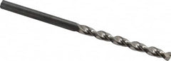 Guhring - #28 130° High Speed Steel Jobber Drill - Bright Finish, Right Hand Cut, Parabolic Flute, Straight Shank, 2-3/4" OAL, Standard Point - Benchmark Tooling