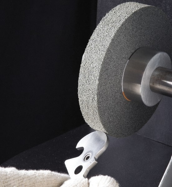 Standard Abrasives - 8" Diam, 3" Center Hole, Fine Grade, Silicon Carbide Deburring Wheel - Benchmark Tooling