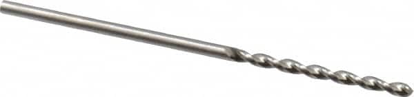 Guhring - 1.25mm 130° High Speed Steel Jobber Drill - Bright Finish, Right Hand Cut, Parabolic Flute, Straight Shank, 1-1/2" OAL, Standard Point - Benchmark Tooling