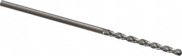 Guhring - 1.3mm 130° High Speed Steel Jobber Drill - Bright Finish, Right Hand Cut, Parabolic Flute, Straight Shank, 1-1/2" OAL, Standard Point - Benchmark Tooling