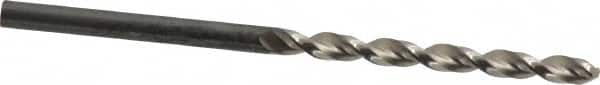 Guhring - 3.1mm 130° High Speed Steel Jobber Drill - Bright Finish, Right Hand Cut, Parabolic Flute, Straight Shank, 2-9/16" OAL, Standard Point - Benchmark Tooling